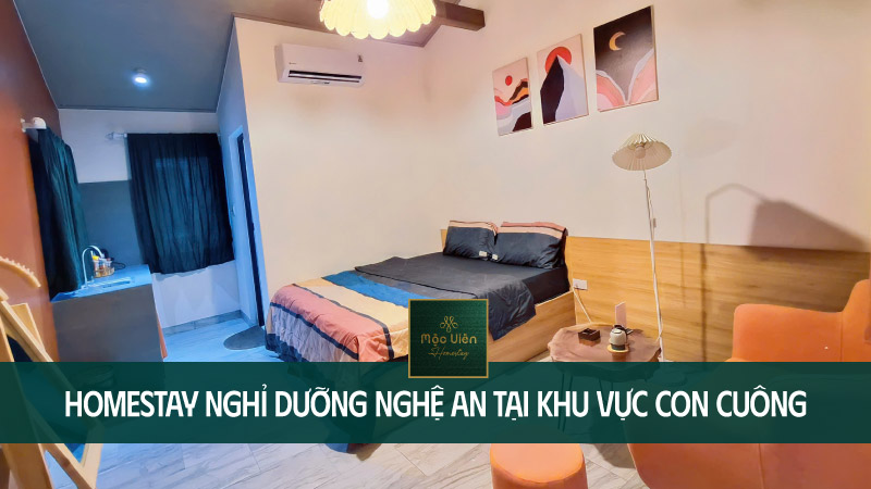 homestay nghỉ dưỡng Nghệ An tại khu vực Con Cu&ocirc;ng