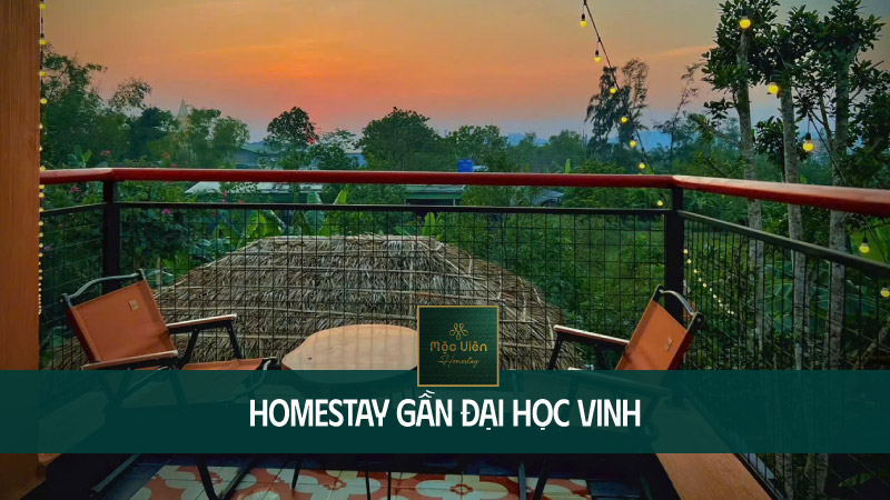 Homestay gần đại học vinh, nghệ an, s&acirc;n vườn kh&ocirc;ng gian xanh