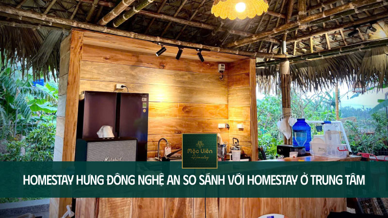 homestay Hưng Đông Nghệ An so sánh với homestay ở Vinh trung tâm