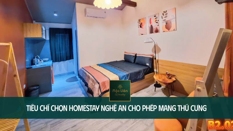 ti&ecirc;u ch&iacute; chọn homestay Nghệ An cho ph&eacute;p mang th&uacute; cưng