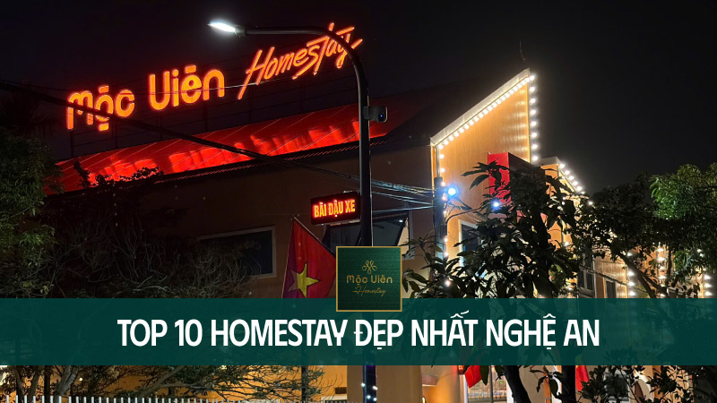 top 10 homestay đẹp nhất Nghệ An