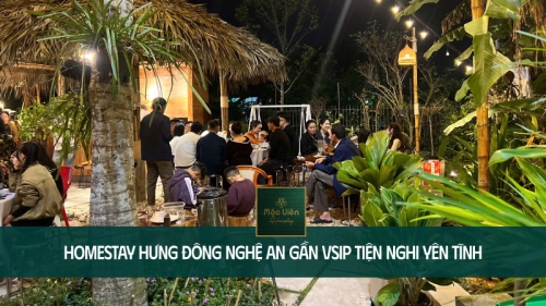 Homestay Hưng Đông Nghệ An Gần VSIP, Sân Vườn Xanh Yên Tĩnh