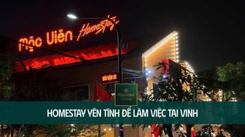 Homestay yên tĩnh để làm việc tại Vinh: Chọn nơi nào để vừa tập trung vừa thoải mái?